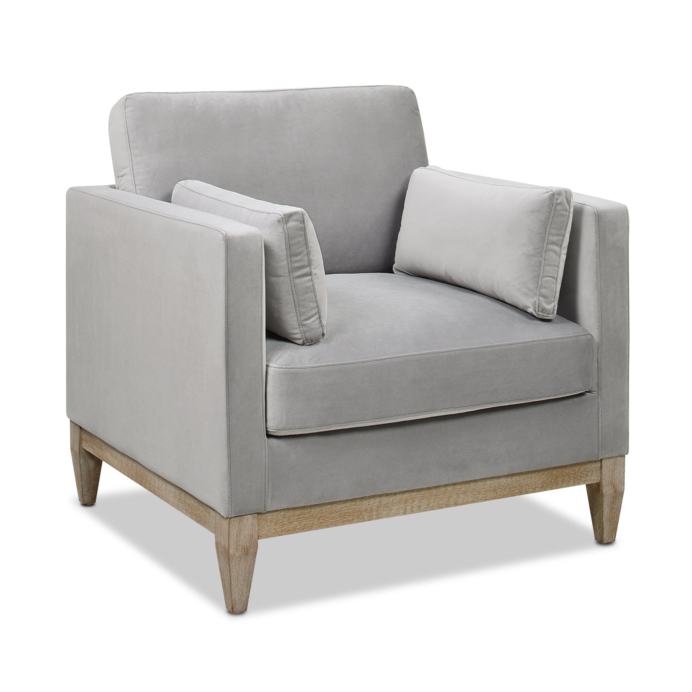 Contour Velvet Upholstered Accent Chair with Removable and Reversible Back