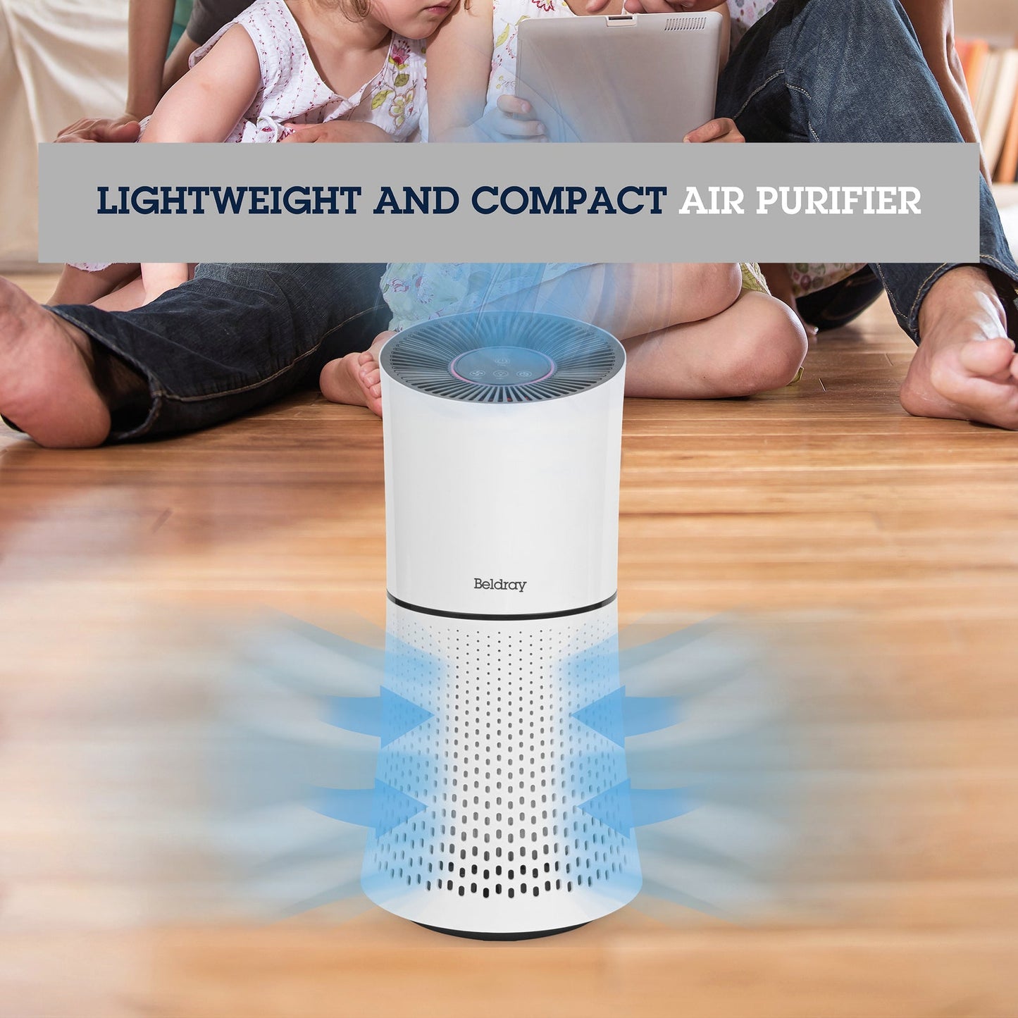 Beldray Total Air Purifier Lightweight/Compact 31.5x28x18cm