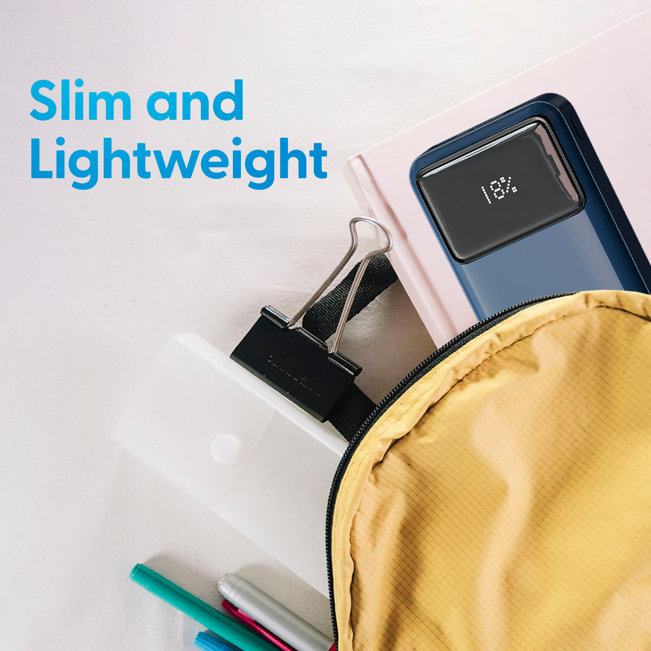 Laser 10000mAh Powerbank 18W PD with LED Indicator (Navy)