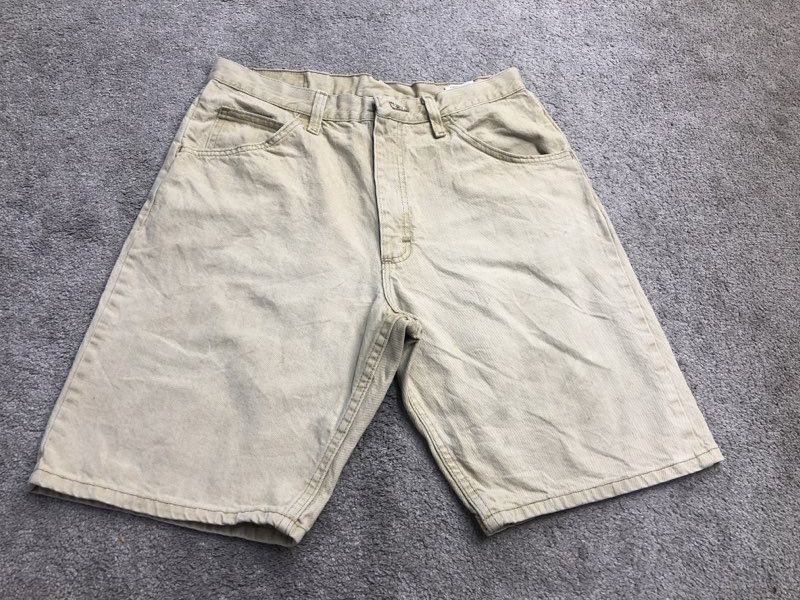 Wrangler Shorts Mens 32R Beige 606W1KH Bermuda Outdoor Workwear 100% Cotton