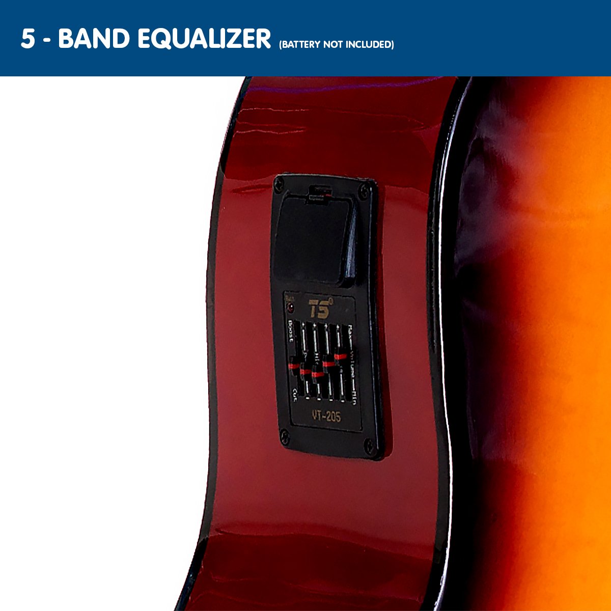 Karrera Electronic Acoustic Guitar 41in (Sunburst)
