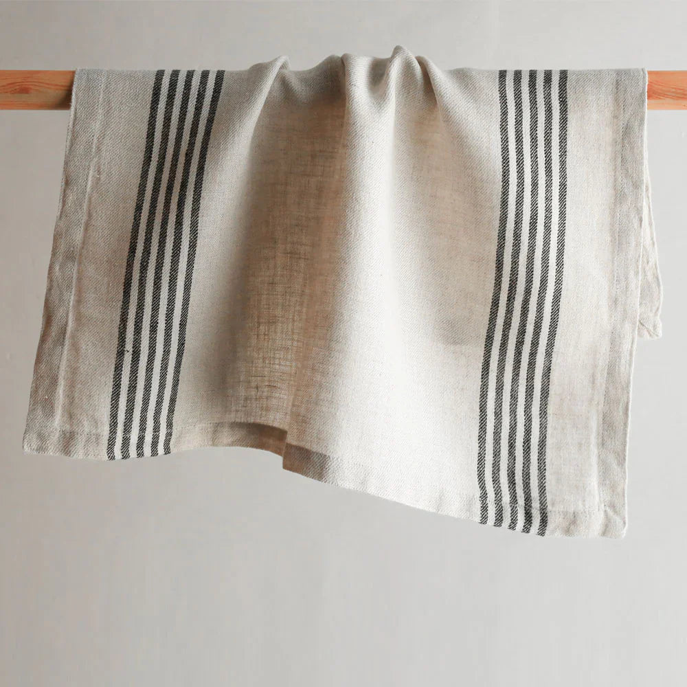 100% Linen Striped Napkin, Set of 4