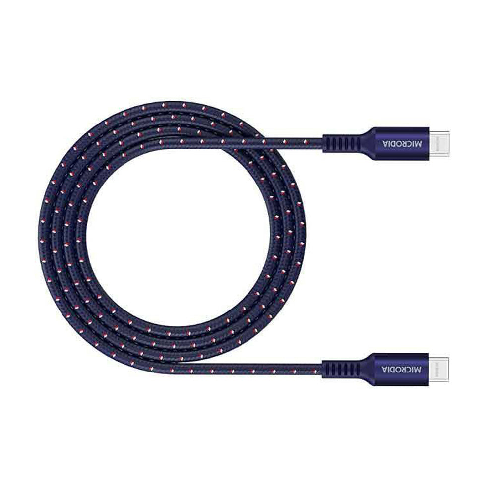 Microdia ExeCable Tweed PD240W USB-C Cable 1.8m (Navy)