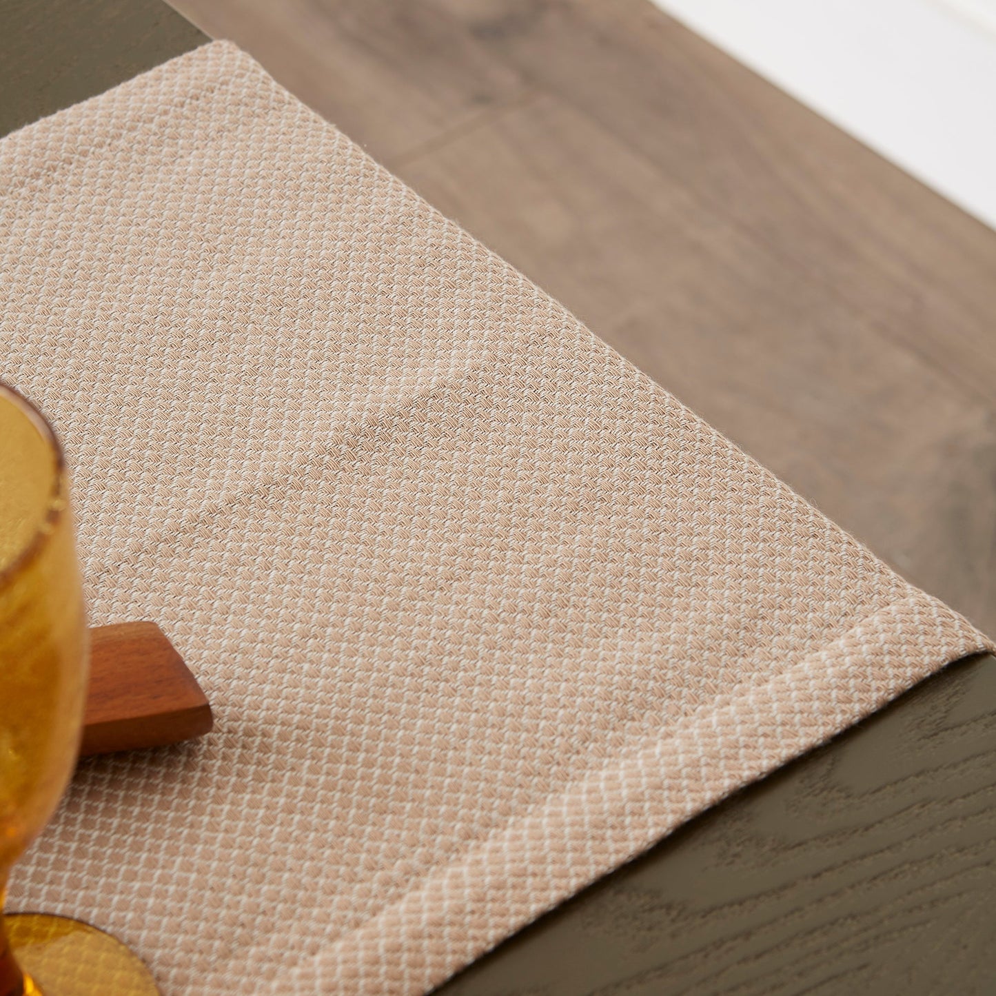 Stone Bordered Dobby Table Runner 15X72