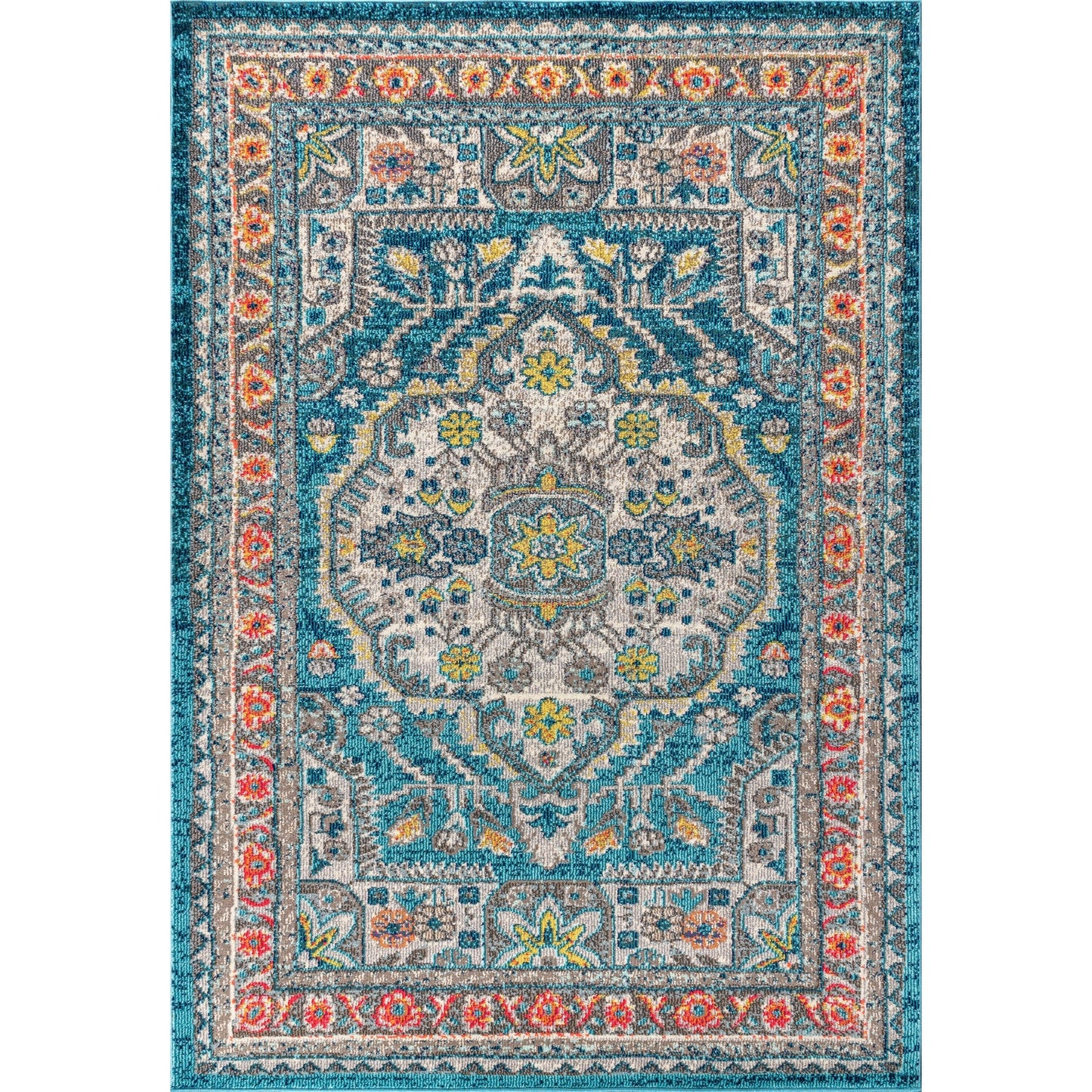 Bohemian FLAIR Boho Vintage Medallion Area Rug