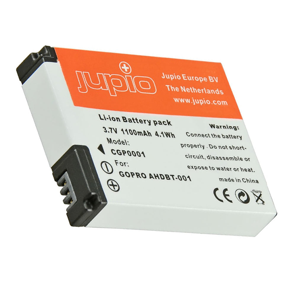 Jupio Li-Ion 3.7V 1100mAh Battery For GoPro Hero/Hero 2 AHDBT-001 Camera