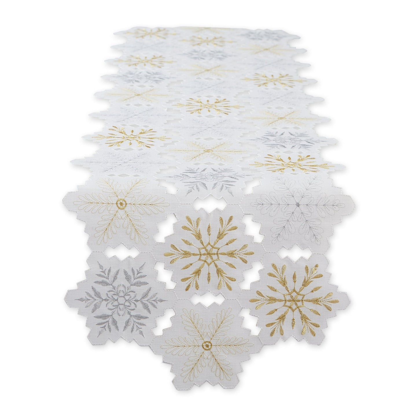Snowflakes Embroidered Table Runner 14X54