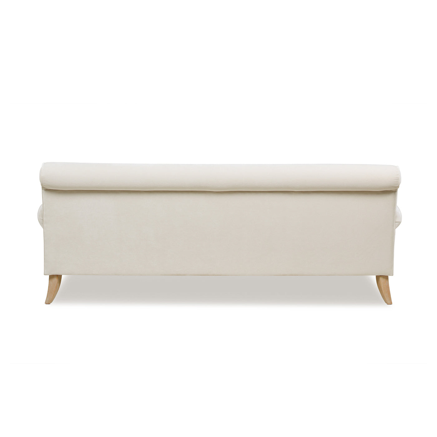 Creations Upholstered Sofa with Metal Casters and 2 Cushions Tightback
