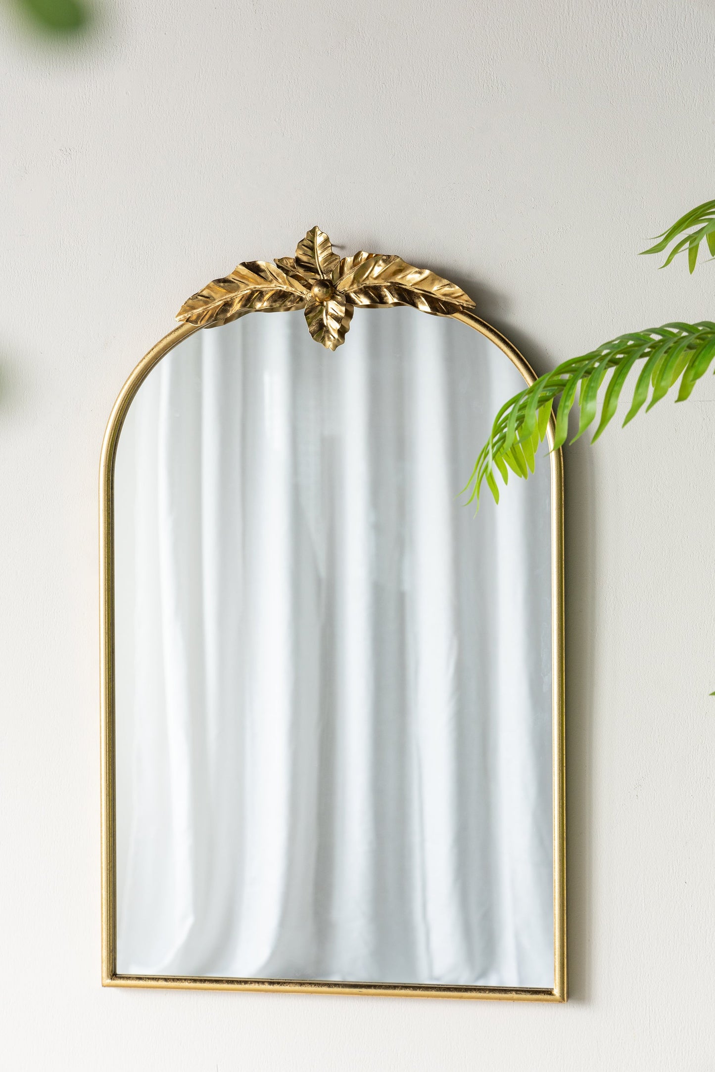 Wonderer Arched Wall Mirror with Metal Frame