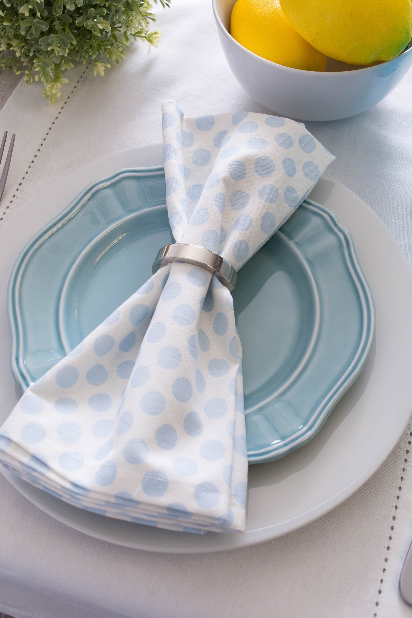 Off-White Hemstitch Table Runner 14X108