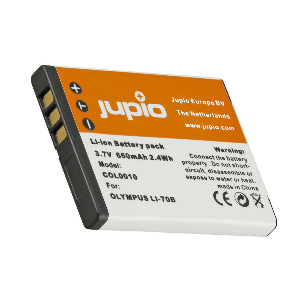 Jupio Li-Ion 3.7V 650mAh Rechargeable Battery For Olympus Li-70B Camera