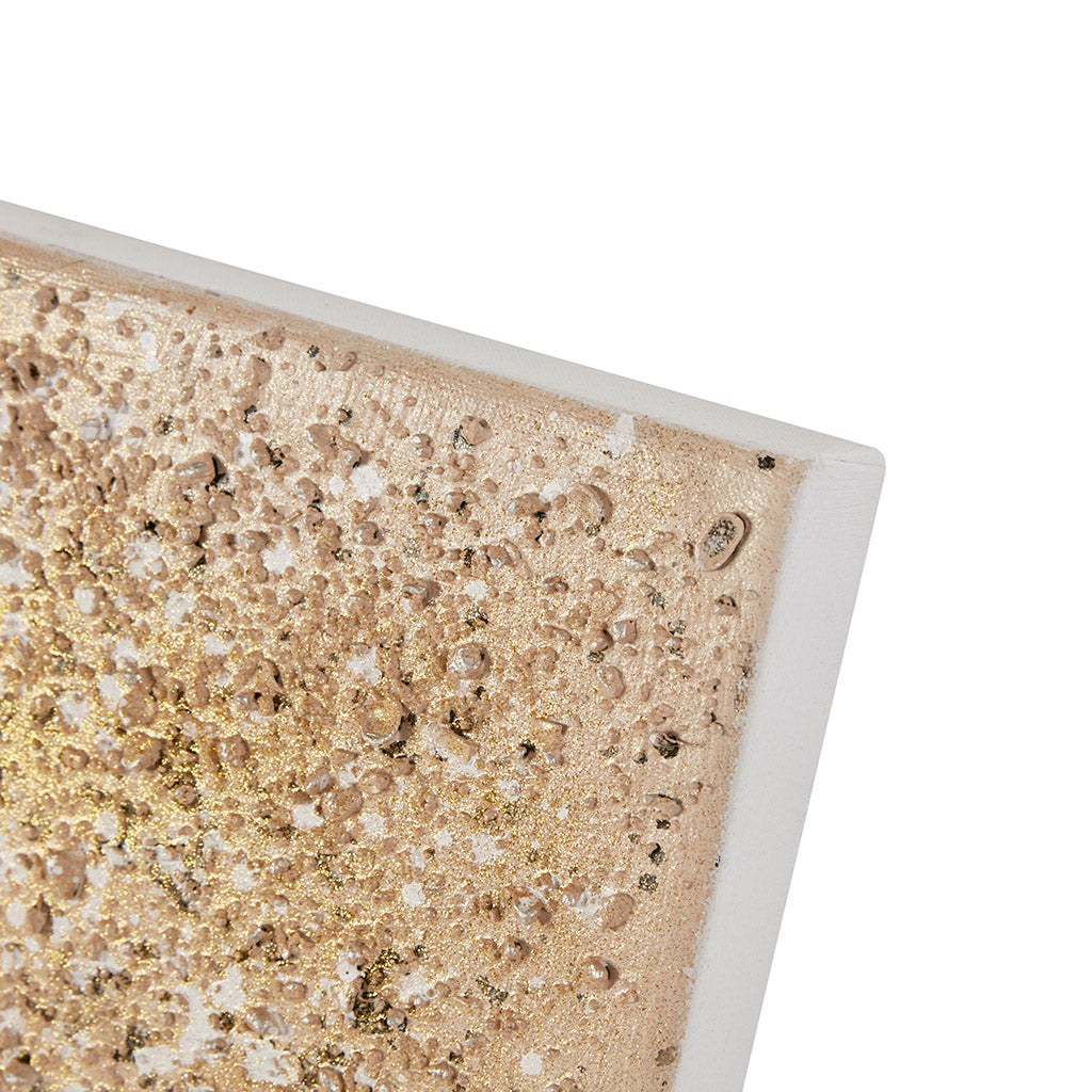 Cliffton 2-Piece Canvas Wall Art Set with Real Rock and Stone Embellishments