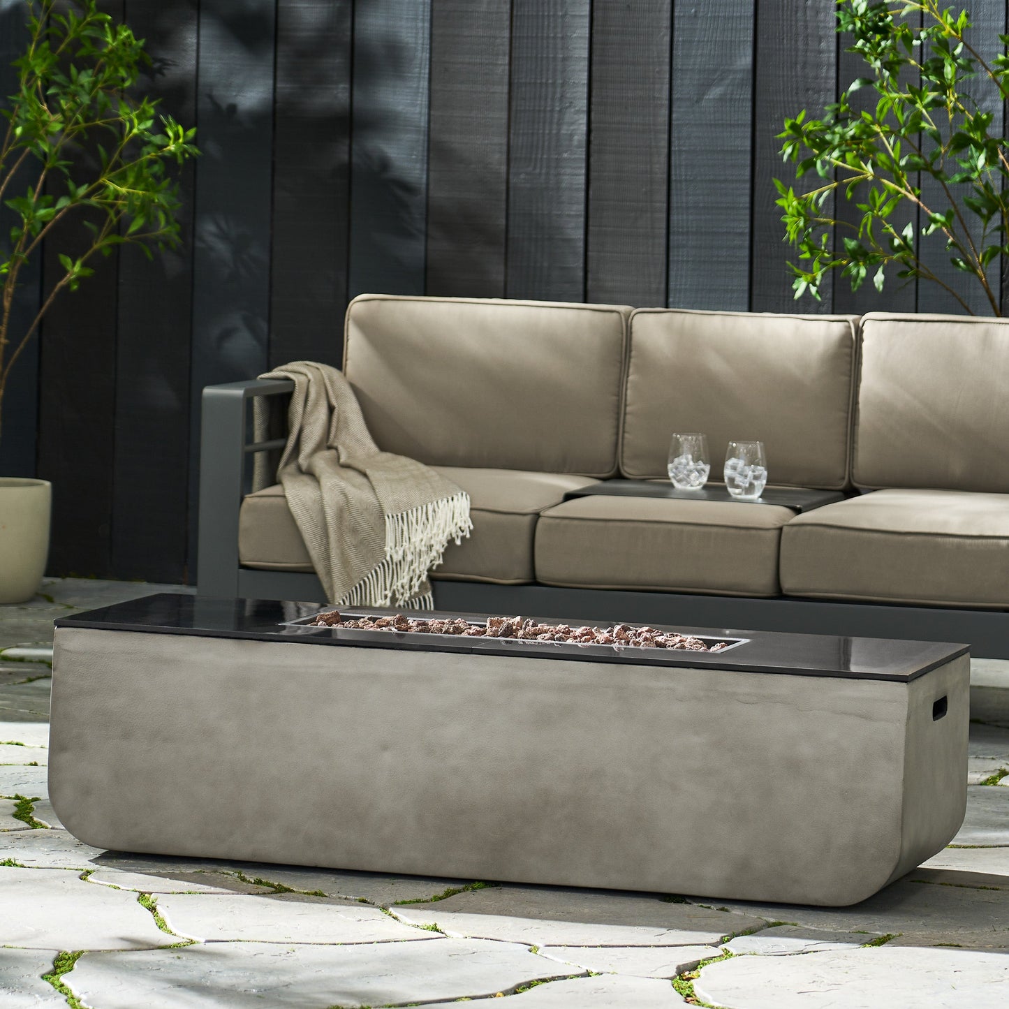 Outdoor Concrete Firepit