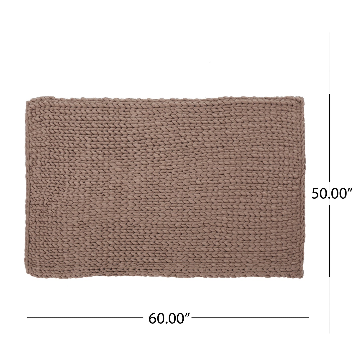 Estyl Knitted Braid Pattern Throw Blanket