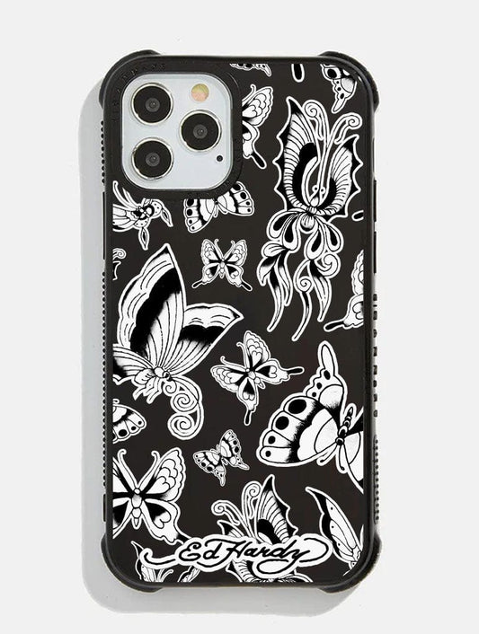 Ed Hardy x Skinnydip Black Tattoo Stencil Shock iPhone Case
