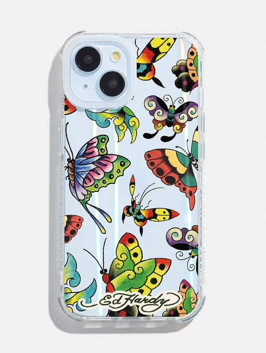 Ed Hardy x Skinnydip Tattoo Butterfly Shock iPhone Case