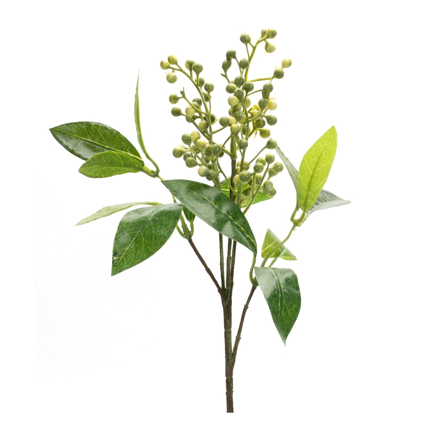 Green Berry Foliage Spray, Set of 6