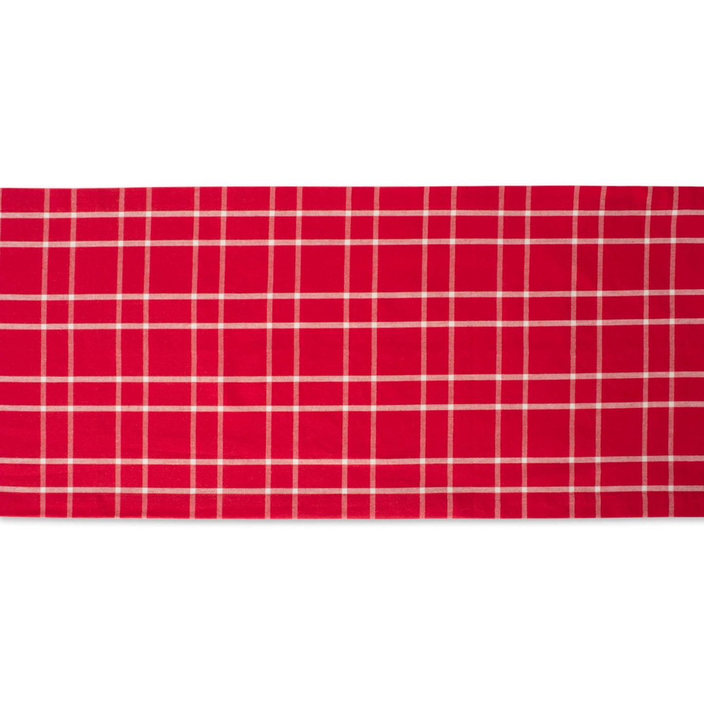 Holly Berry Plaid Table Runner 14X72