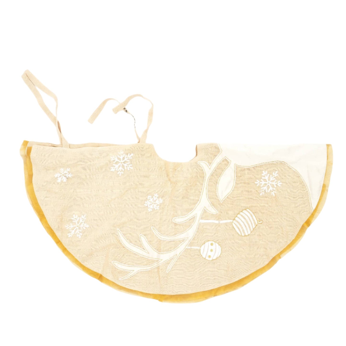 Reindeer Embroidered Tree Skirt