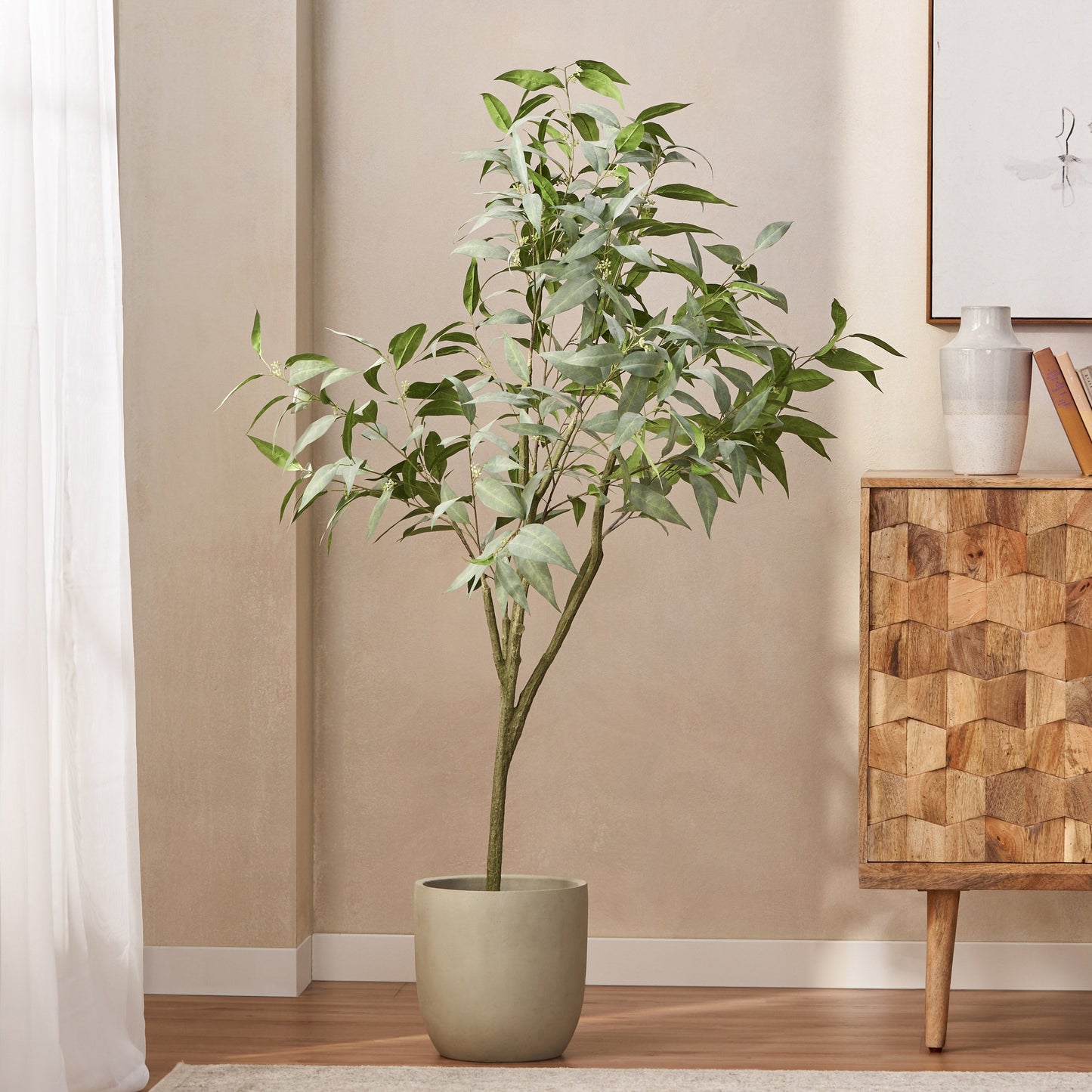 Versatile Artificial Eucalyptus Leaves Bonsai