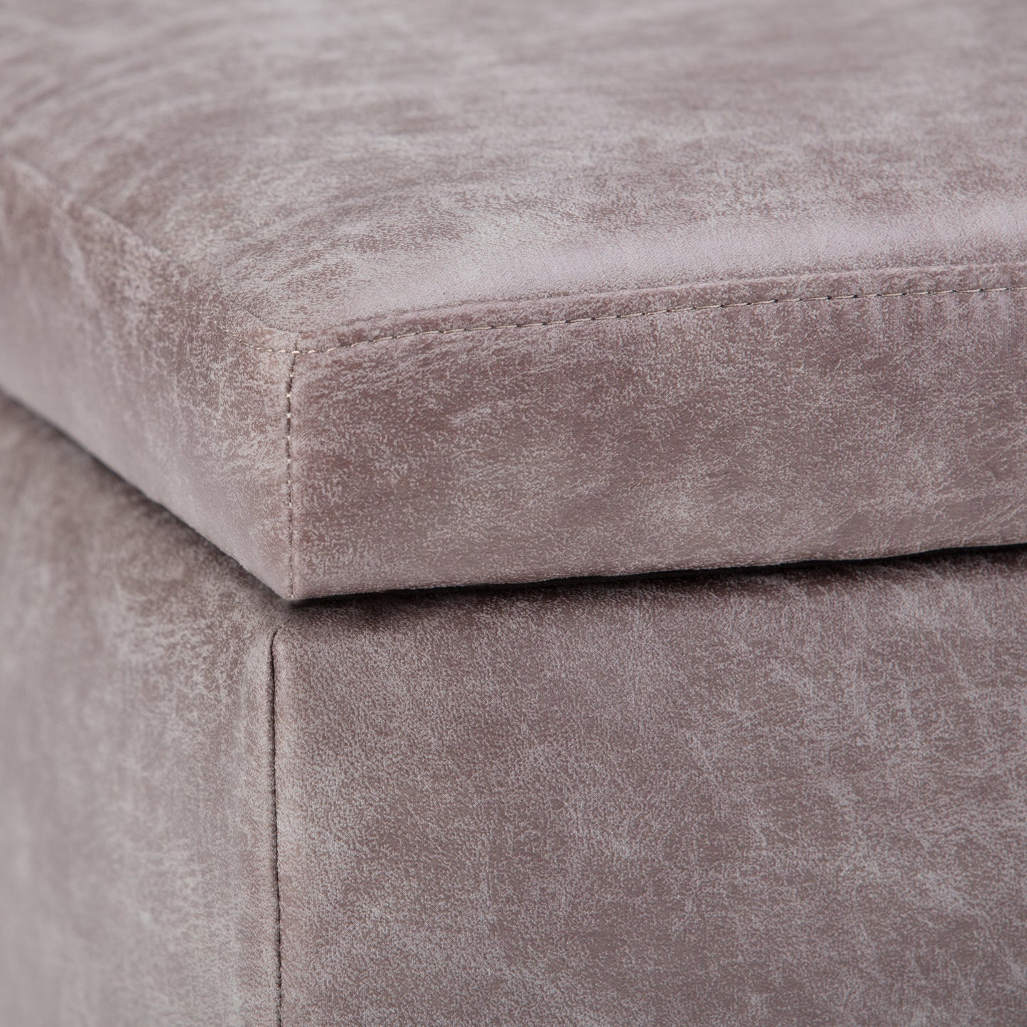 Untamed Upholstered Ottoman with Flip Top Storage and Wood Frame