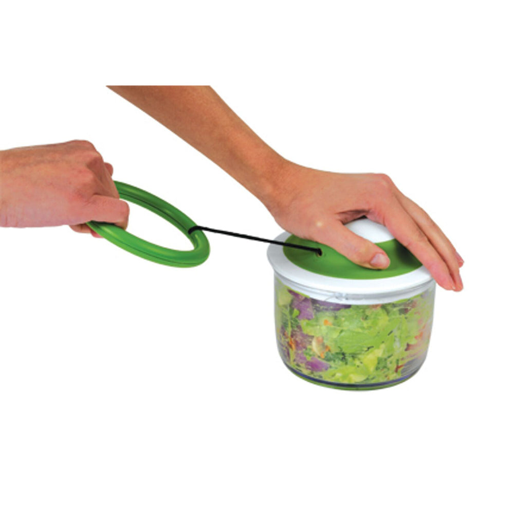Chef'n VeggiChop 900ml Manual Food Processor & Hand-Powered Food Chopper (Green)