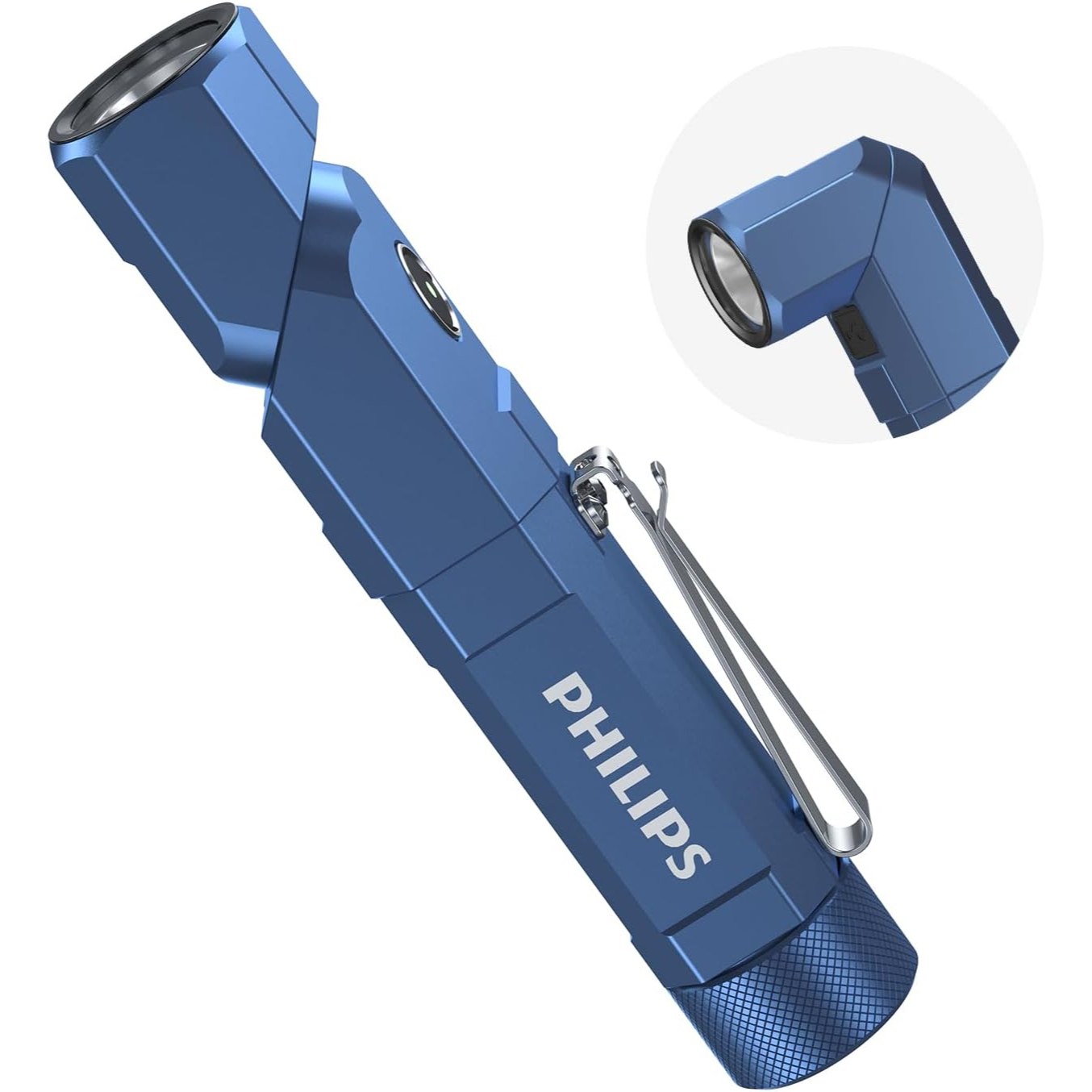 Philips SFL5806B 1000 Lumens Compact LED Flashlight (Blue)