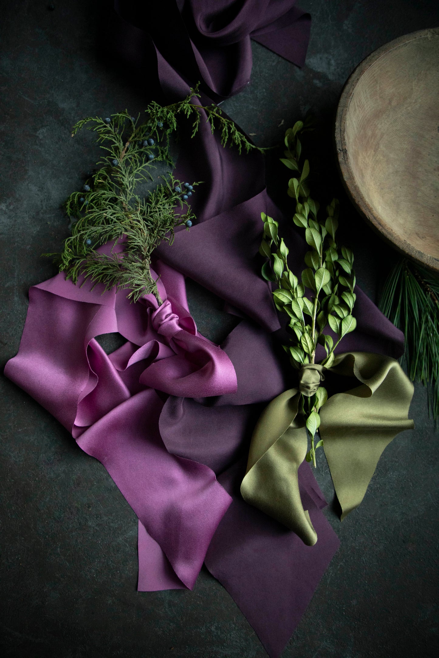 Eggplant Silk Ribbon