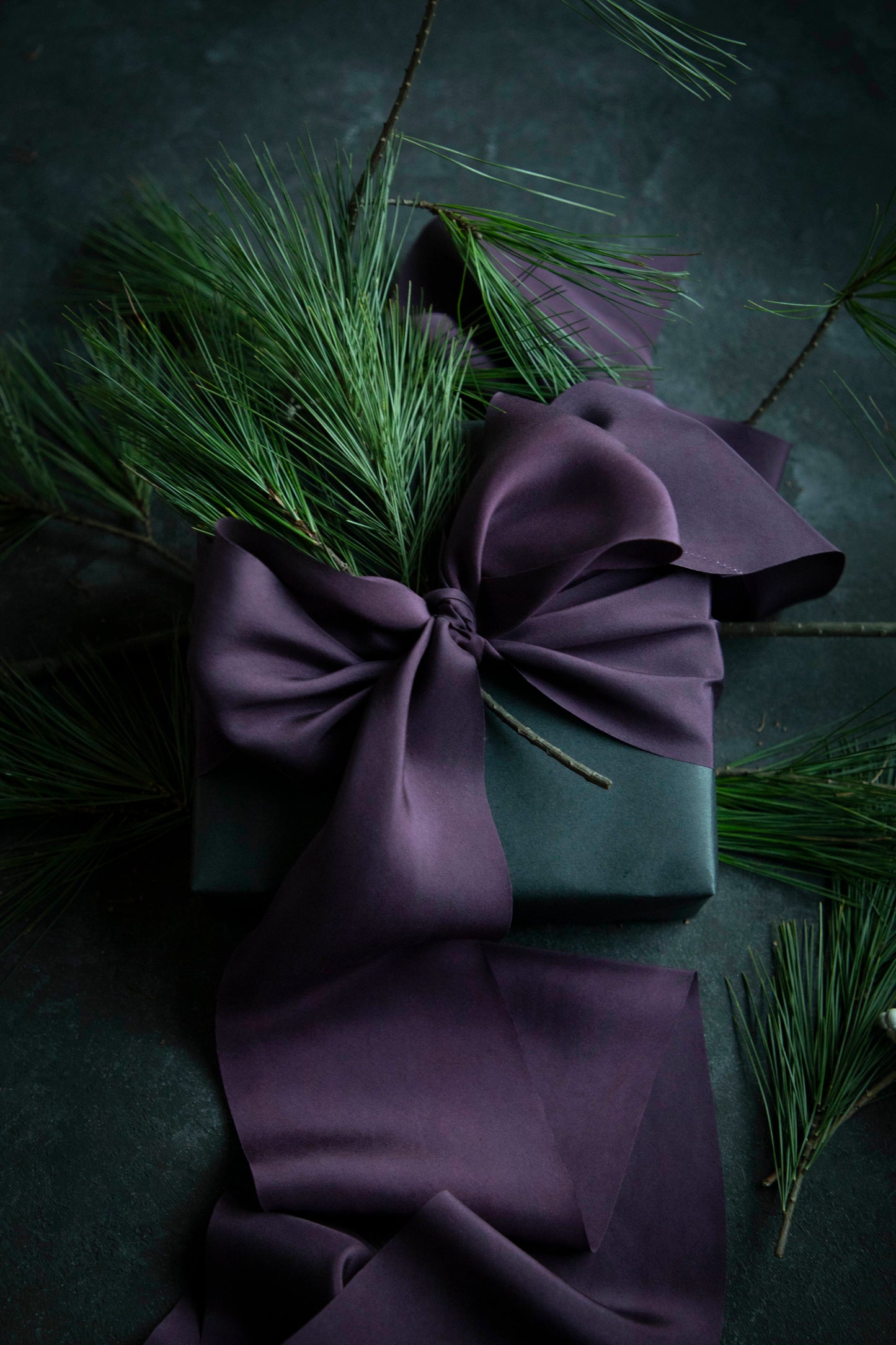 Eggplant Silk Ribbon