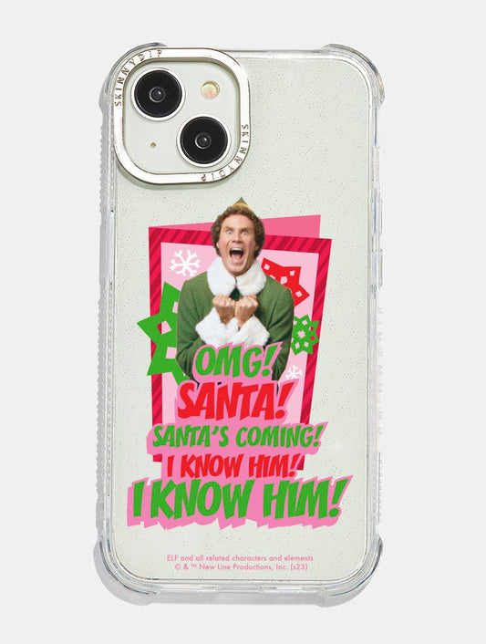 Elf x Skinnydip Santa, I Know Him! Shock iPhone Case