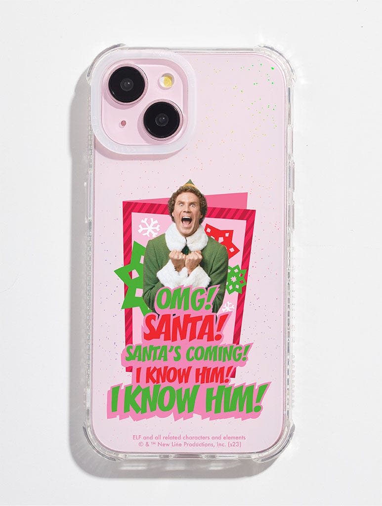 Elf x Skinnydip Santa, I Know Him! Shock iPhone Case