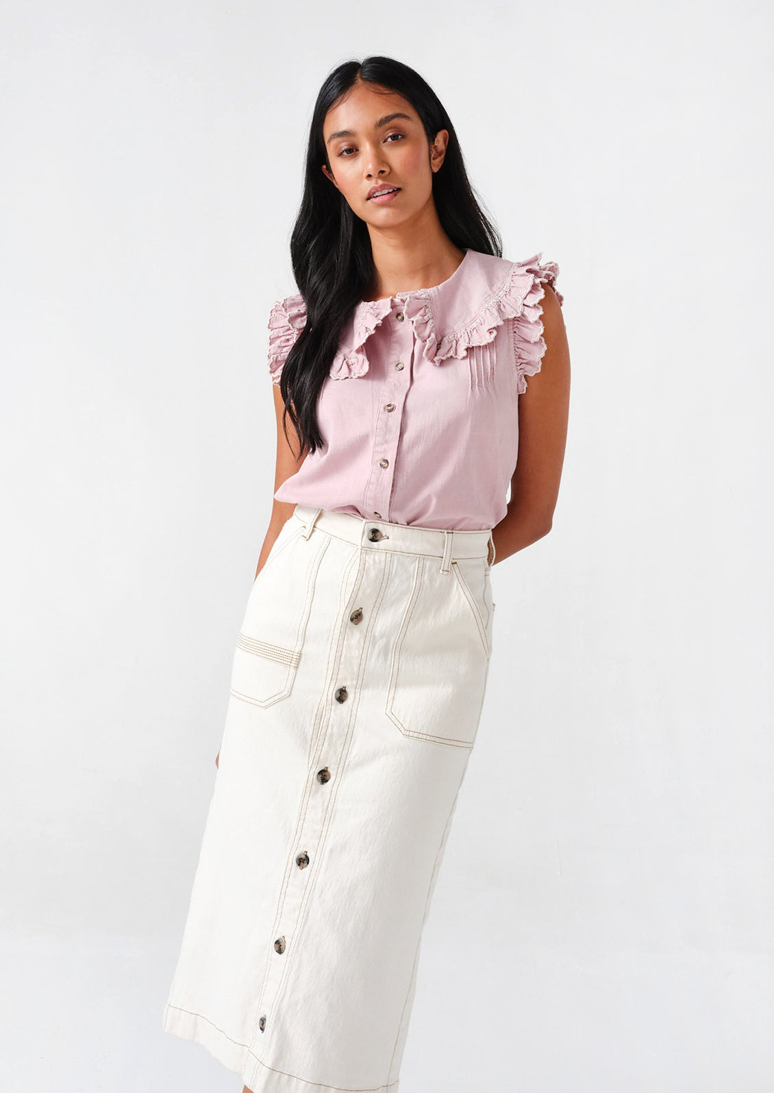 Elodie Utility Midi Skirt
