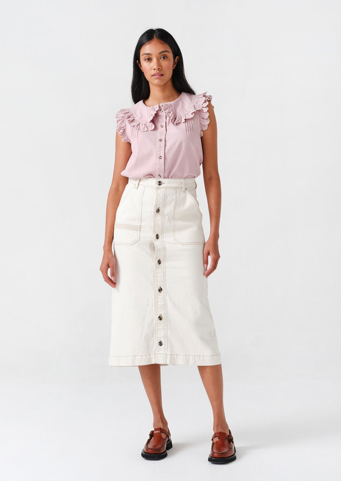 Elodie Utility Midi Skirt