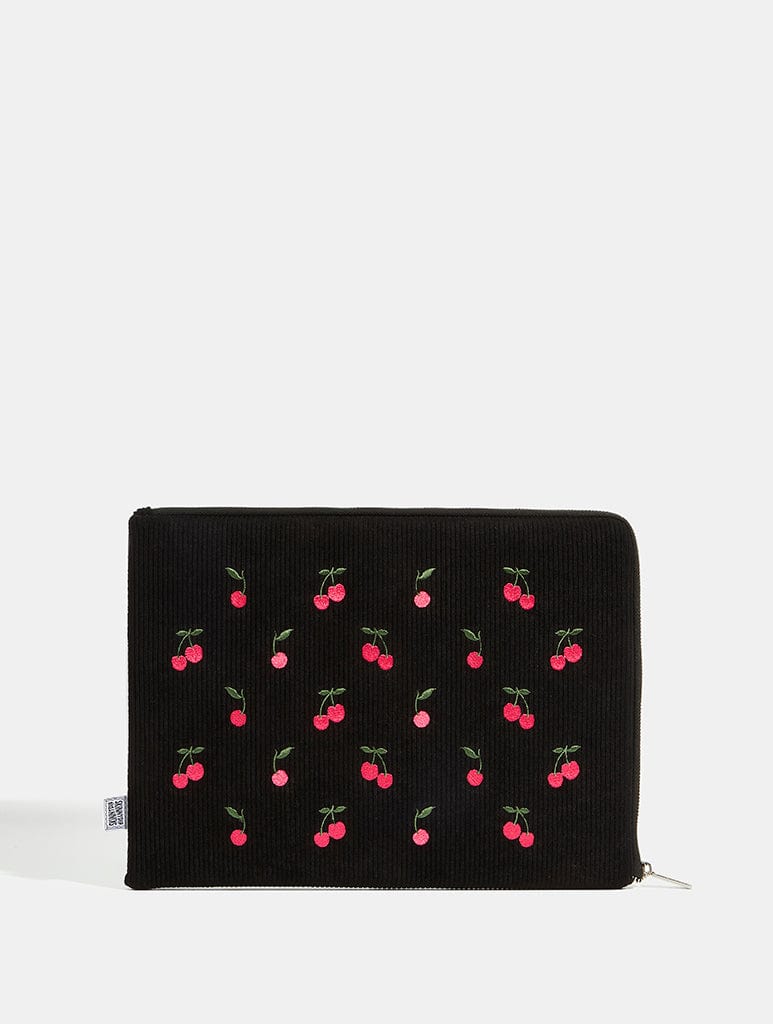 Embroidered Cherry Laptop Case