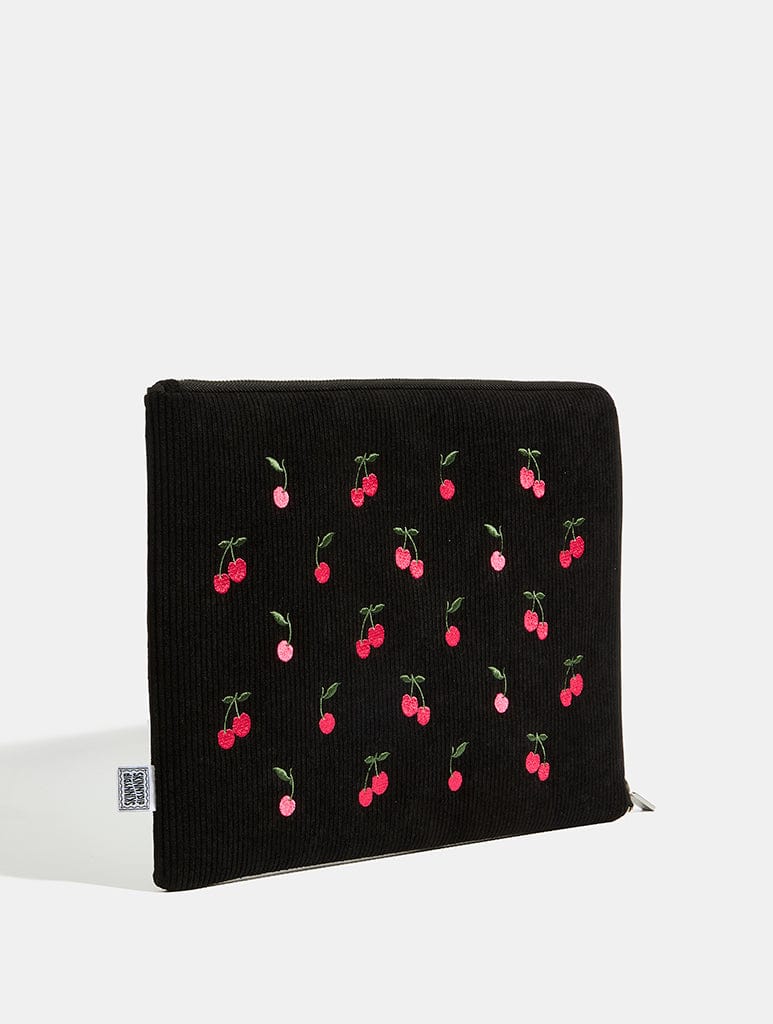 Embroidered Cherry Laptop Case