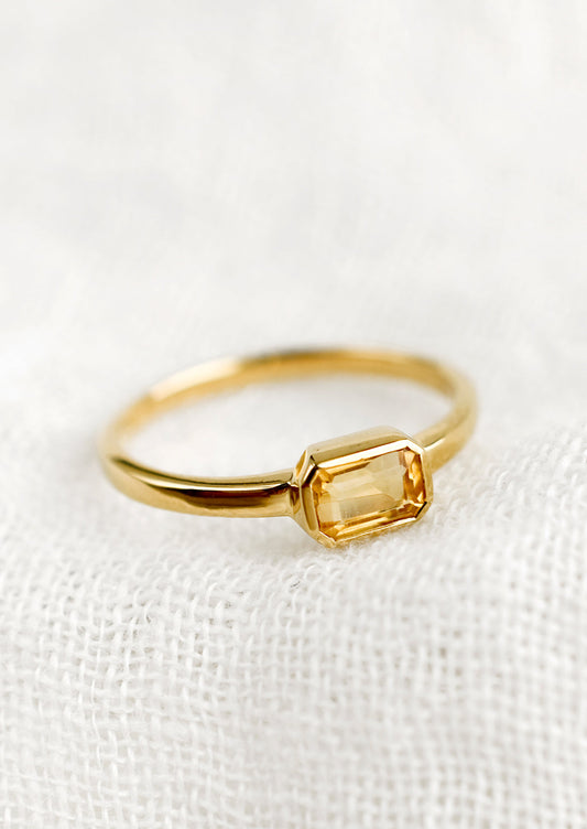 Emerald Cut Signet Ring