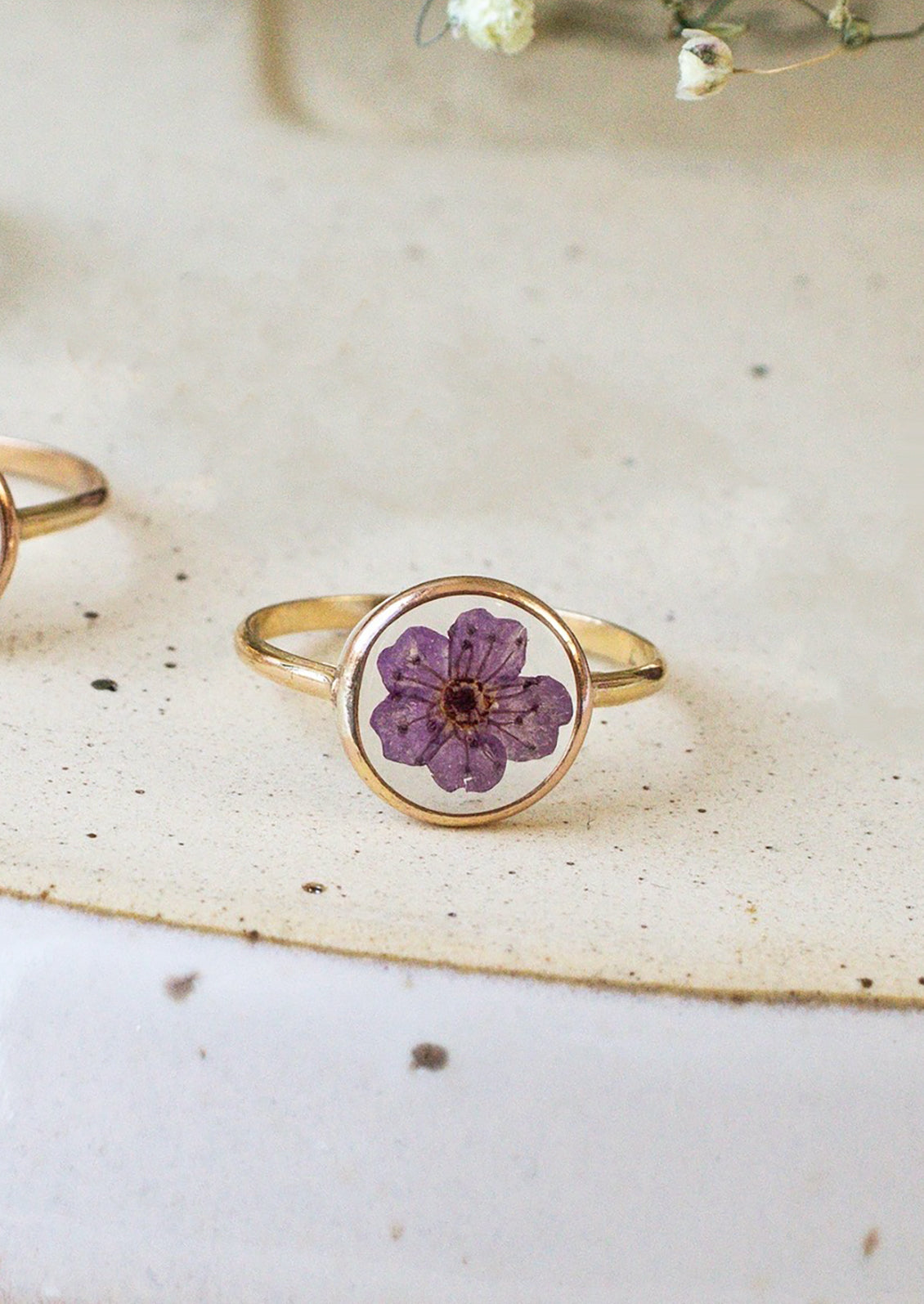 Framed Floral Ring