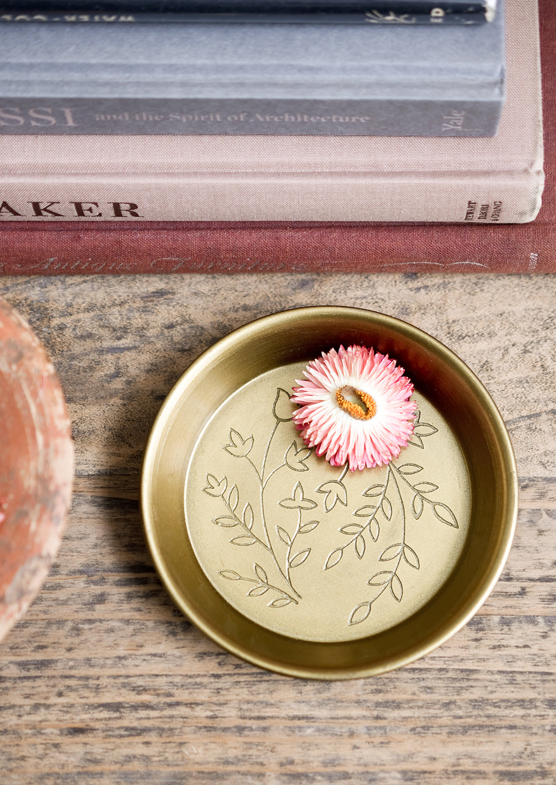 Engraved Brass Catchall Dish