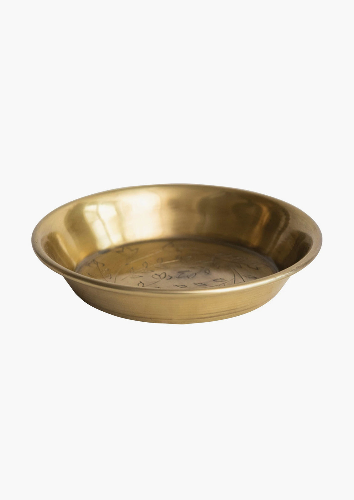 Engraved Brass Catchall Dish