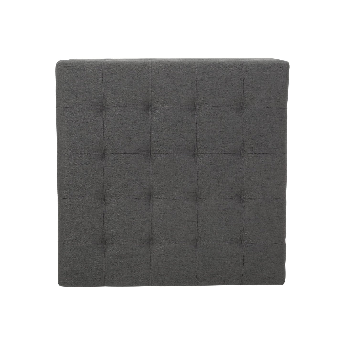 Enthralling Upholstered Storage Ottoman with Tufted Waffle Stitch