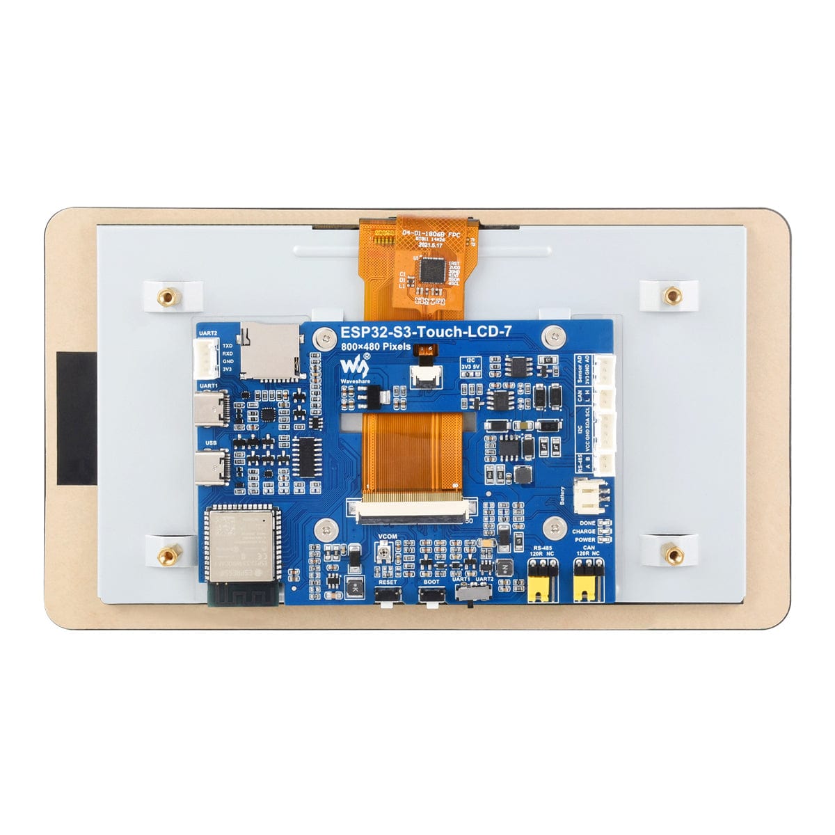 ESP32-S3 Development Board with 7" Capacitive Touch LCD Display (800 x 480)