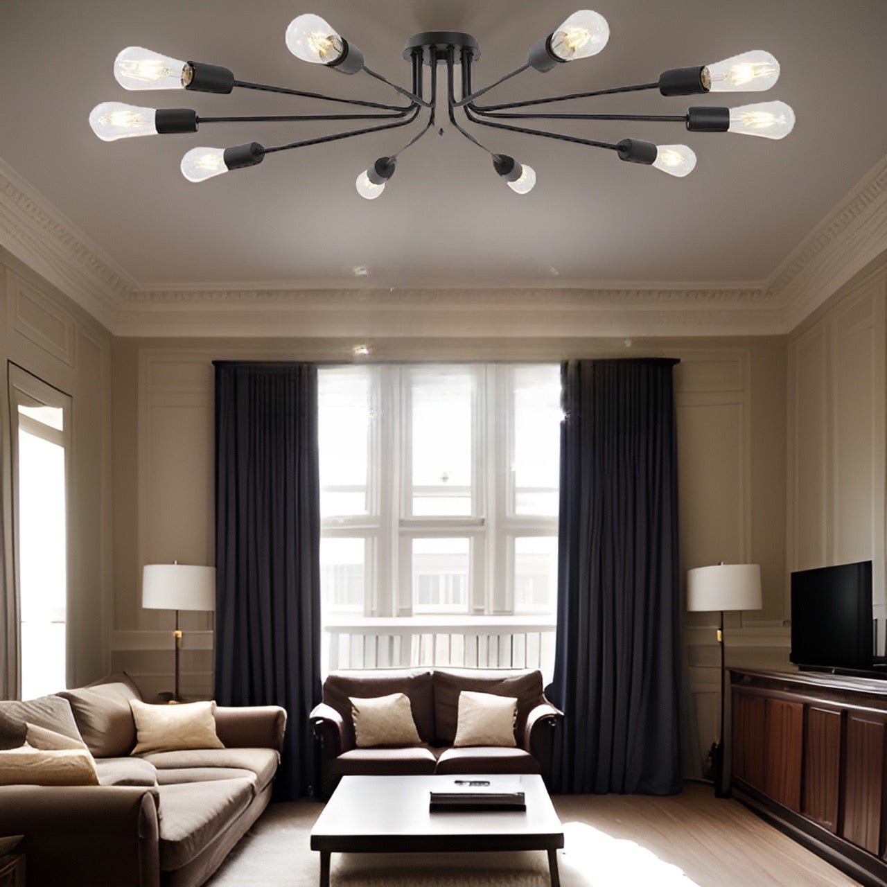 Everlasting 10-Light Semi-flush Mount Ceiling Light