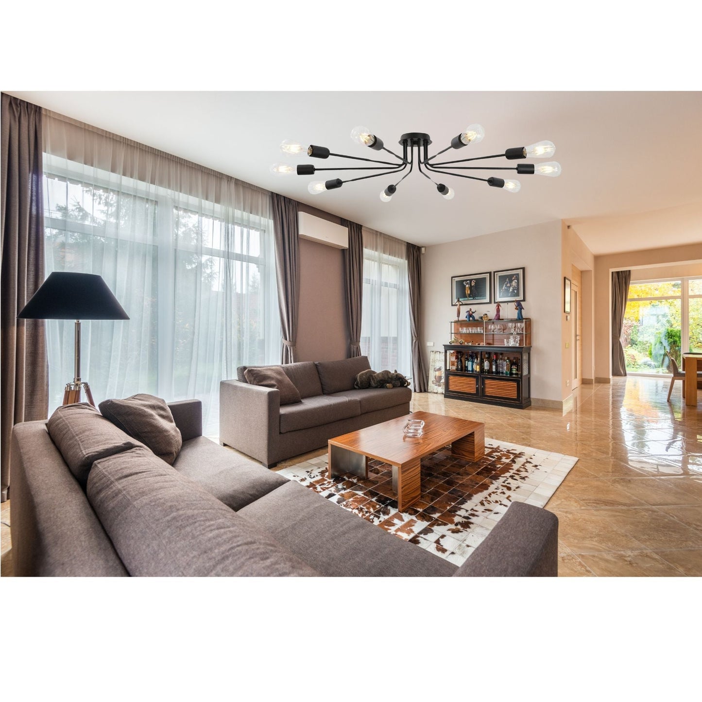 Everlasting 10-Light Semi-flush Mount Ceiling Light