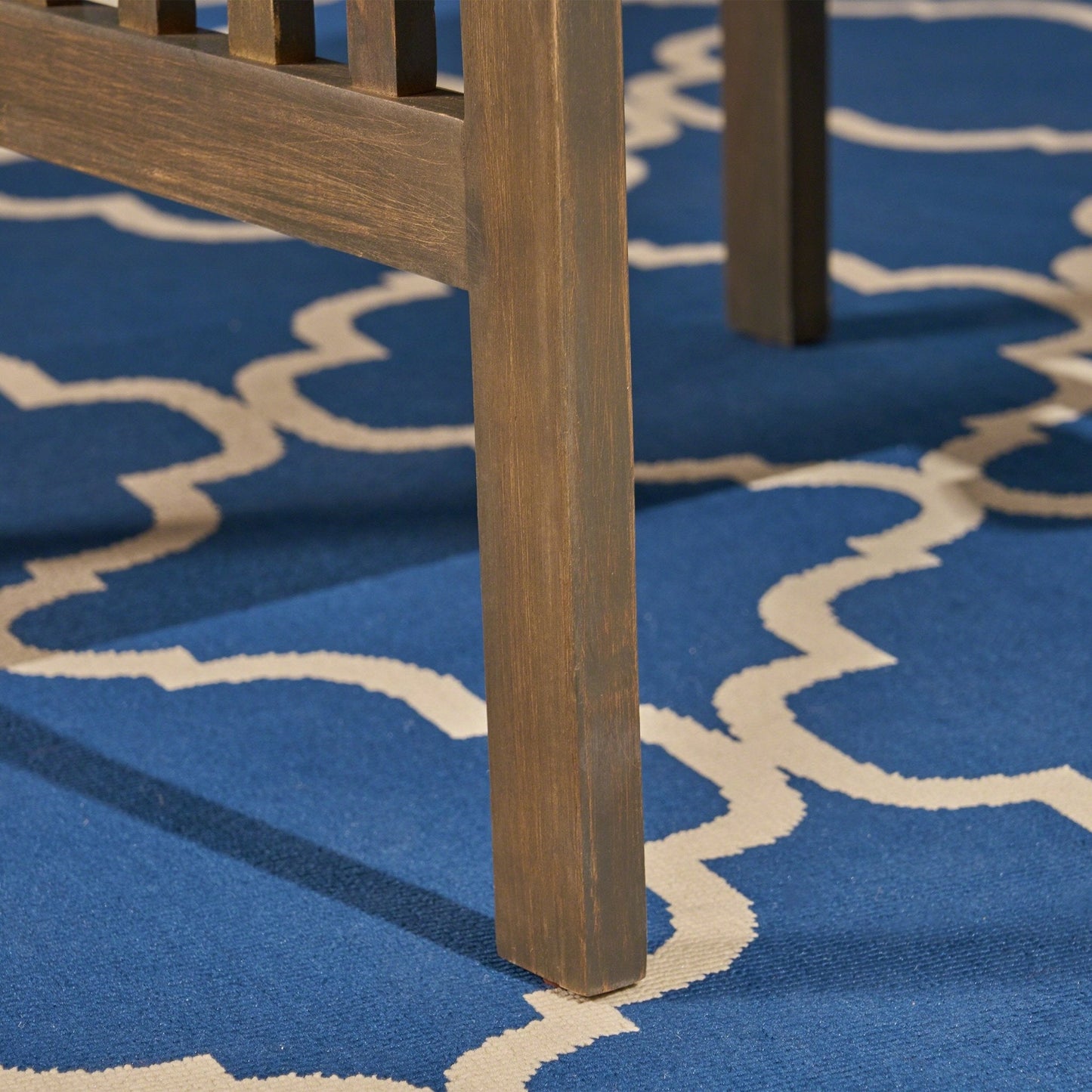 Evoke Dining Chair with Slat Design and Square Arm