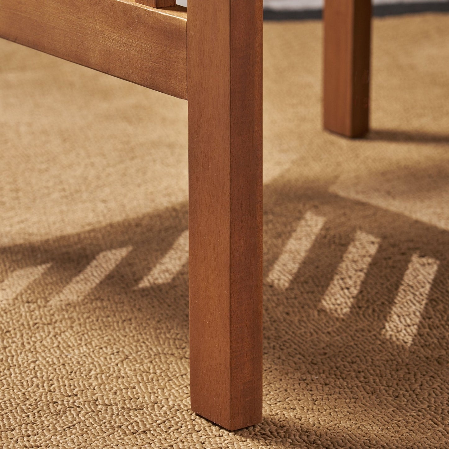 Evoke Dining Chair with Slat Design and Square Arm