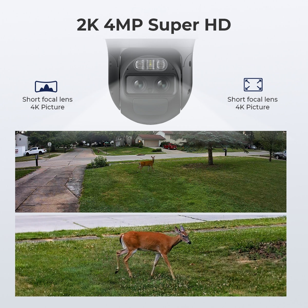 Reolink 2K+ WiFi Auto-Zoom Tracking Security Camera Battery/Solar Powered  , Trackmix+Solar Panel