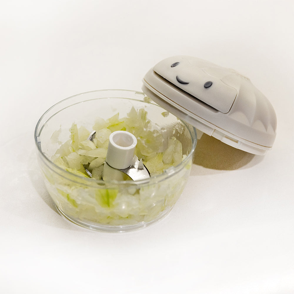 Cook Easy Food Chopper and Dicer Easy Pull Cutter (Cream)