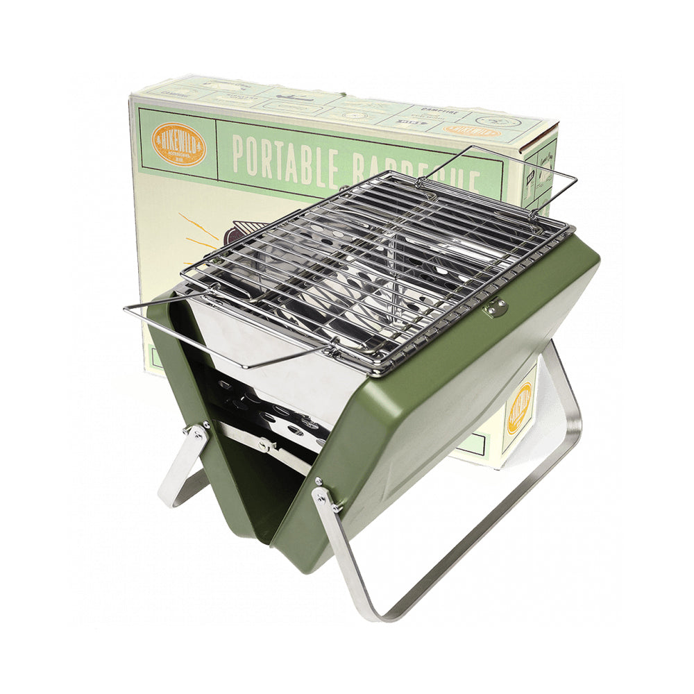 Rex London Portable Suitcase BBQ with Carry Case (Khaki)