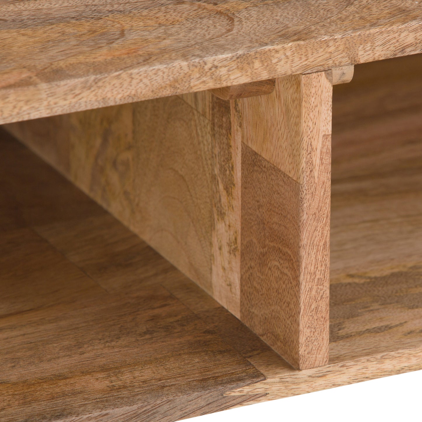 Console Sofa Table with 2 Open Compartments and Hairpin Legs