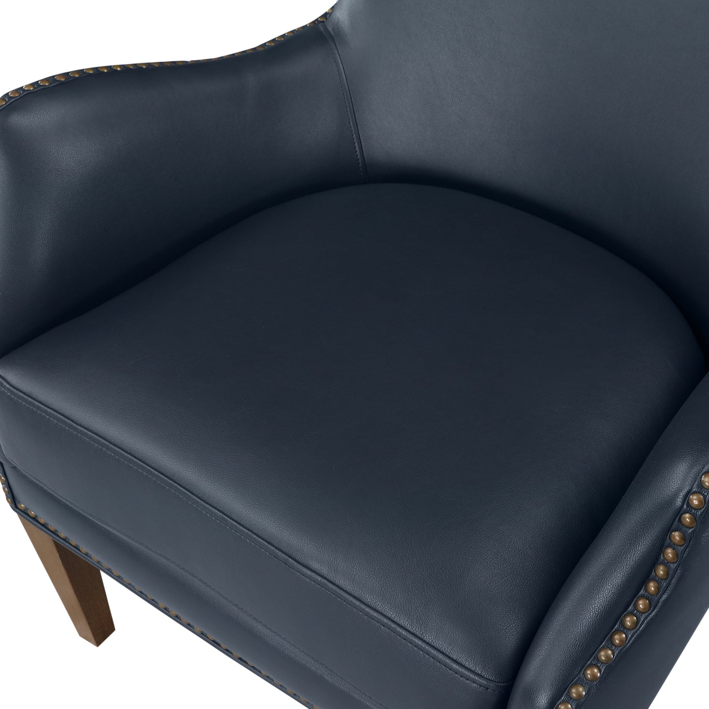 Erythrite Upholstered Accent Chair with Nailhead Trim and Removable Cushion